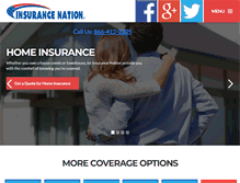 Tablet Screenshot of insurancenation.com